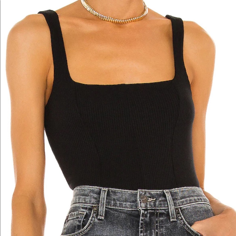 Revolve Gisela Corset Top in Noir